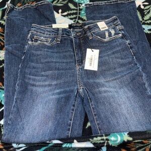 Judy Blue High Waist Slim Bootcut Jeans Size 7/28 Stretch Dark Wash NWT
